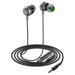 Ακουστικό Acefast Wired earphones (L4) 3.5mm Jack, In-ear Design, Integrated Control, Flexible, 1.2m Black