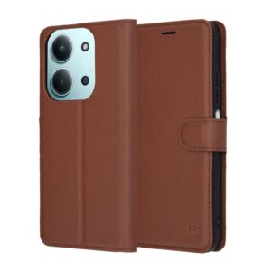 Θήκη κινητού Techsuit Leather Folio for Xiaomi Redmi 15C 4G / Redmi 15C 5G / Poco C85 4G Brown