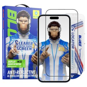 Προστασία οθόνης κινητού Blueo Anti-Reflective HD Glass with Applicator Pro for iPhone 14 Pro Black