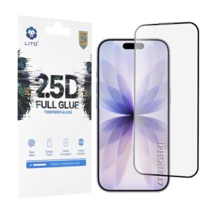 Προστασία οθόνης κινητού Lito 2.5D FullGlue Glass for iPhone 17 / iPhone 16 Pro Black