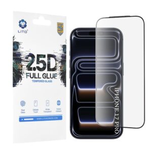 Προστασία οθόνης κινητού Lito 2.5D FullGlue Glass for iPhone 17 Pro Black