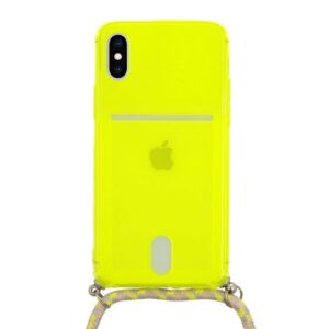 Θήκη κινητού Oem Strap Fluo Series for Apple iPhone X/XS TPU Lime With Cord