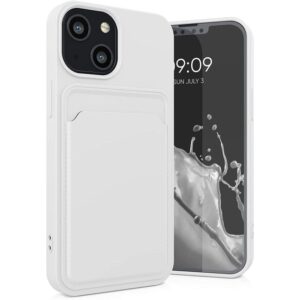 Θήκη κινητού Hurtel Card Silicone for Apple iPhone 13 TPU White With Card Slot