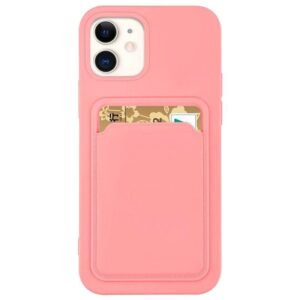 Θήκη κινητού Oem Silicone  For Apple iPhone XS Max Tpu Pink With Card Holder