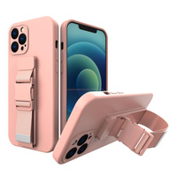 Θήκη κινητού Oem Rope  For Apple iPhone XS Max Tpu Pink With Lanyard