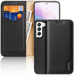 Θήκη κινητού Dux Ducis Hivo Series Genuine Leather  For Samsung Galaxy S22 Plus Book Black