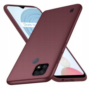 Θήκη κινητού Oem Matt Tpu  for Realme C21 burgundy