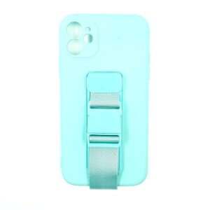 Θήκη κινητού Rope  gel TPU airbag  cover with lanyard for iPhone 11 light blue