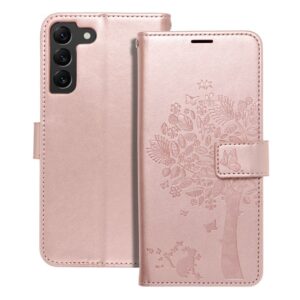 Θήκη κινητού Forcell Mezzo Book  for Samsung S22 Plus tree rose gold