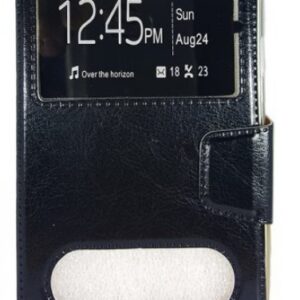 Θήκη κινητού Oem Luxury Smart View for Samsung Galaxy A3 2017 Book Black