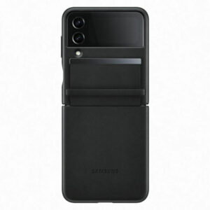 Θήκη κινητού Samsung Original Leather Cover Samsung Galaxy Z Flip 4 Black