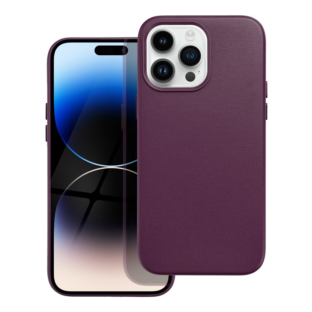 Θήκη κινητού Forcell Leather Mag Cover for iPhone 14 Pro Max Dark Violet