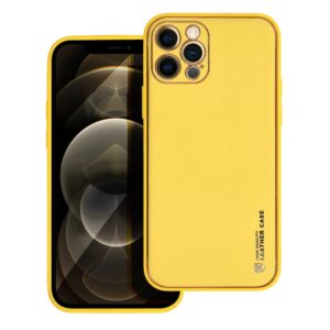 Θήκη κινητού Forcell Leather for iPhone 12 Pro Yellow