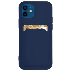 Θήκη κινητού Hurtel Card Silicone Wallet With Card Slot Documents For Xiaomi Redmi Note 11 Pro + 5G / 11 Pro 5G / 11 Pro Navy Blue