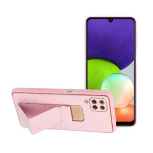 Θήκη Κινητού Forcell Leather for Samsung Galaxy A22 5G TPU Pink with Stand