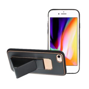 Θήκη κινητού Forcell Leather Kickstand for iPhone SE 2022/2020/8/7 Black