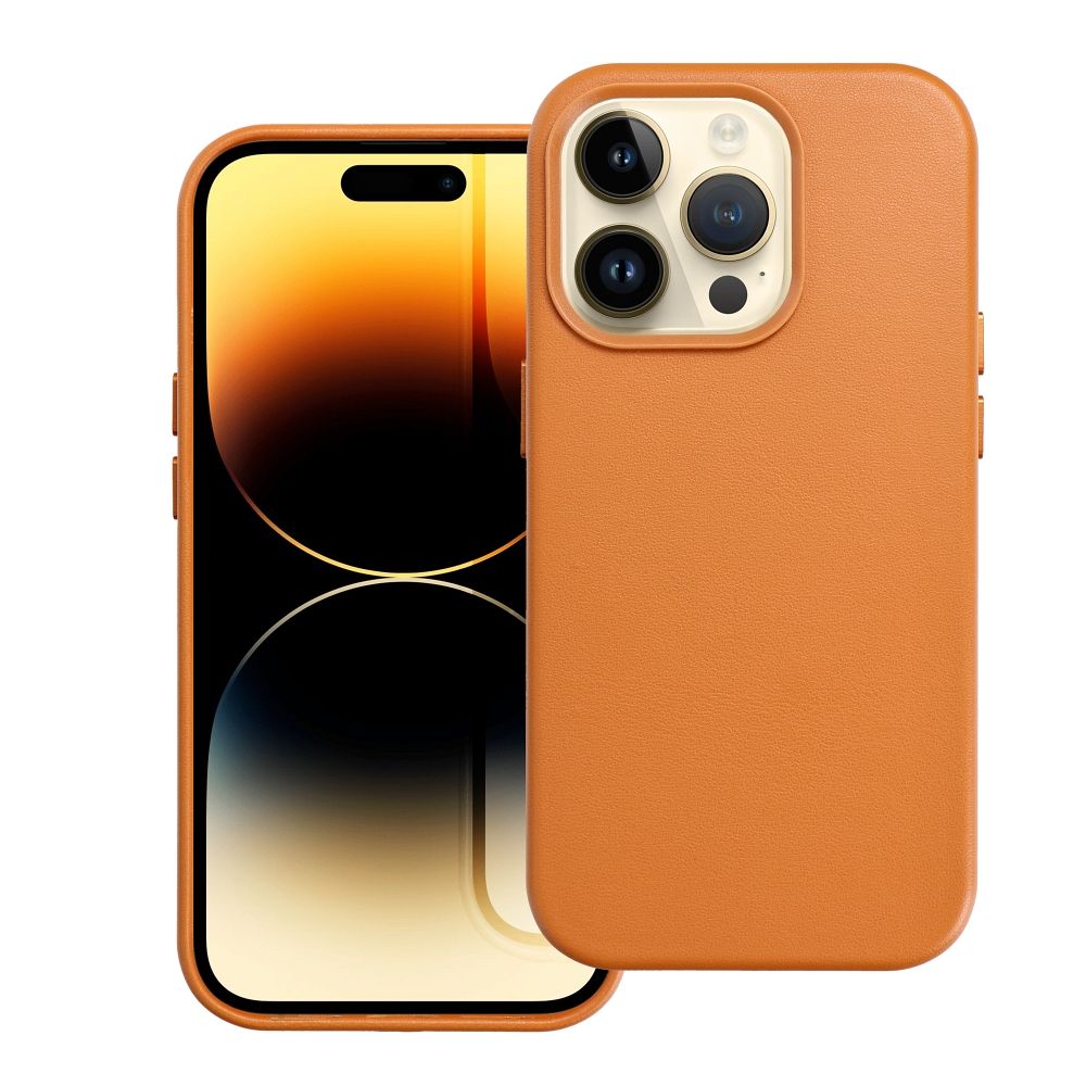 Θήκη κινητού Oem Leather Mag Cover for iPhone 14 Pro Orange