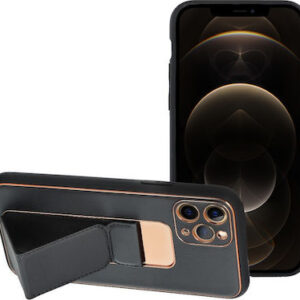 Θήκη κινητού Forcell Leather Kickstand case for iPhone 12 Pro Max Black