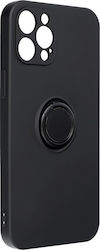 Θήκη κινητού Forcell Silicone Ring Case for iPhone 12 Pro Max Black