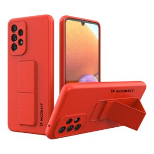 Θήκη κινητού Wozinsky Kickstand Silicone Stand Cover for Samsung Galaxy A33 5G Red