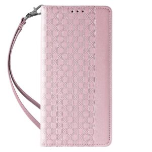 Θήκη κινητού Hurtel Magnet Strap For Samsung Galaxy A34 5G Flip Wallet Mini Lanyard Stand Pink