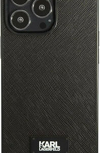 Θήκη κινητού Karl Lagerfeld KLHCP13LSFMP2K Hardcase Saffiano Plaque for iPhone 13/iPhone 13 Pro Black