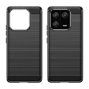 Θήκη κινητού Hurtel Carbon for Xiaomi 13 Pro Flexible Silicone Carbon Cover Black