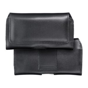 Θήκη κινητού Oem Royal Leather Universal Belt Holster - Size XL - (iPhone 13 Pro Max / 14 Pro Max / Samsung S21 Plus / S20 FE / A50 / A51 5G / Huawei P30 Pro / P40 Pro) Black