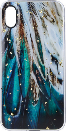 Θήκη κινητού Oem Gold Glam for Xiaomi Redmi 9A / 9AT / 9i Feathers