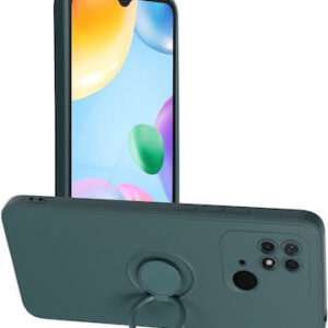 Θήκη κινητού Forcell Silicone Ring for Xiaomi Redmi 10C Green