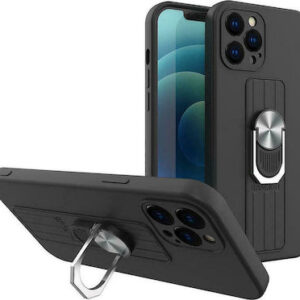Θήκη κινητού Hurtel Ring Silicone Case for iPhone 12 Pro Black