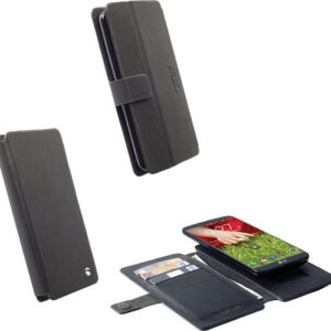 Θήκη κινητού Krusell Universal Leather Malmo Flipwallet Slide 3XL Black