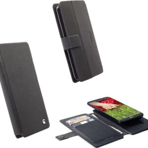 Θήκη κινητού Krusell Universal Leather Malmo Flipwallet Slide 4XL Black