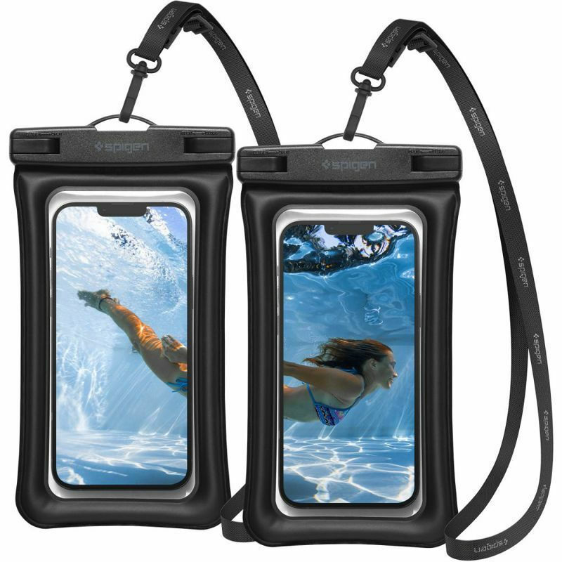 Θήκη κινητού Spigen Universal 2 Pack Waterproof έως 6.8" Black