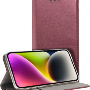 Θήκη Κινητού Forcell Smart Magneto Book for Xiaomi Redmi Note 12 Pro 5G Burgundy