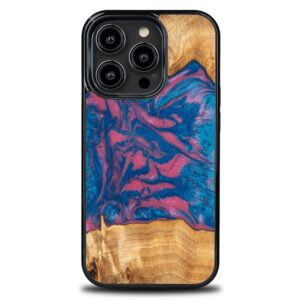 Θήκη Κινητού Bewood Resin for iPhone 14 Pro Pink and Blue