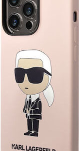 Θήκη Κινητόυ Karl Lagerfeld Silicone Ikonik for iPhone 14 Pro Max Pink