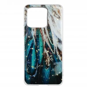 Θήκη κινητού Oem Gold Glam for Xiaomi Redmi Note 10 Pro / 10 Pro Max Feathers