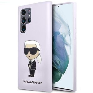 Θήκη κινητού Karl Lagerfeld for Samsung S23 Ultra Hardcase Purple Silicone Ikonik