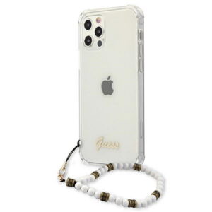 Θήκη κινητού Guess for iPhone 12 Pro Max 6,7" Τransparent Ηard White Pearl