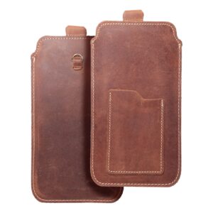 Θήκη κινητού Forcell Royal Crazy Horse Leather Universal Pull-up Pocket Size 3XL 7.2" Brown
