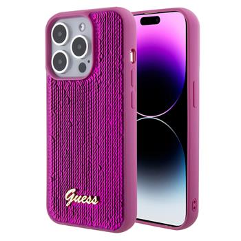 Θήκη κινητού Guess Sequin Script Logo for iPhone 15 Magenta