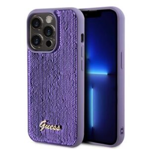 Θήκη κινητού Guess Sequin Script Logo for iPhone 15 Pro Purple