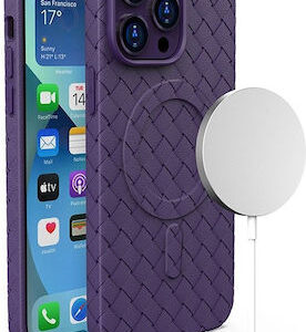 Θήκη Κινητού Hurtel MagSafe Woven for iPhone 15 Purple