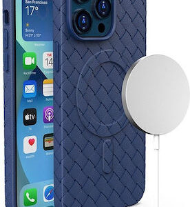 Θήκη Κινητού Hurtel MagSafe Woven for iPhone 15 Pro Navy Blue