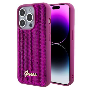 Θήκη κινητού Guess Sequin Script Logo for iPhone 15 Pro Magenta