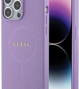 Θήκη Κινητού Guess PU Saffiano MagSafe for iPhone 15 Pro Max Purple
