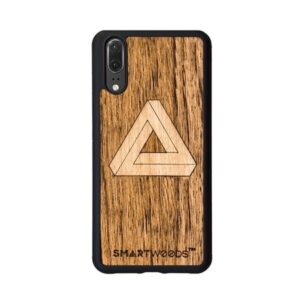 Θήκη κινητού SmartWoods Impossible Triangle for Huawei P20 Brown