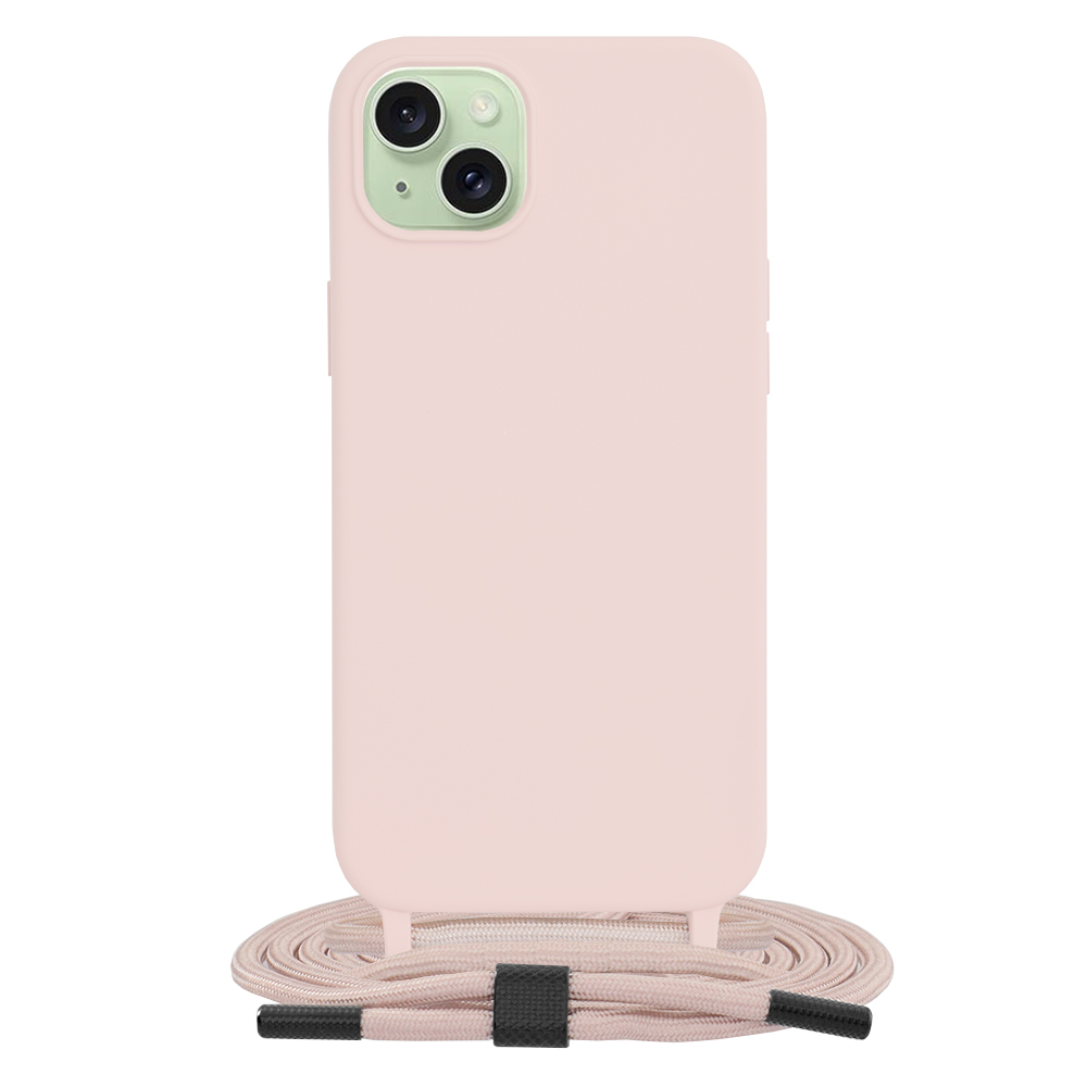 Θήκη κινητού Techsuit Crossbody Lanyard for iPhone 15 Plus Pink