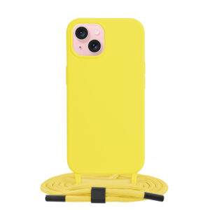 Θήκη κινητού Techsuit Crossbody Lanyard for iPhone 15 Yellow